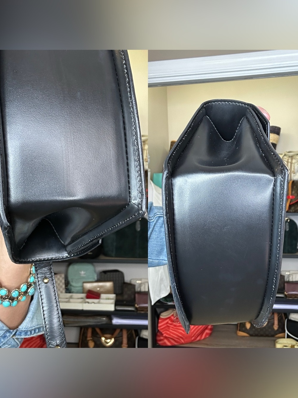 Louis Vuitton Vintage Tilsitt Black Epi Leather Shoulder Bag 1991 w:/ COA - Picture 7 of 15